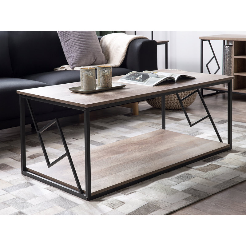 Marauder Floor Shelf Coffee Table with Storage