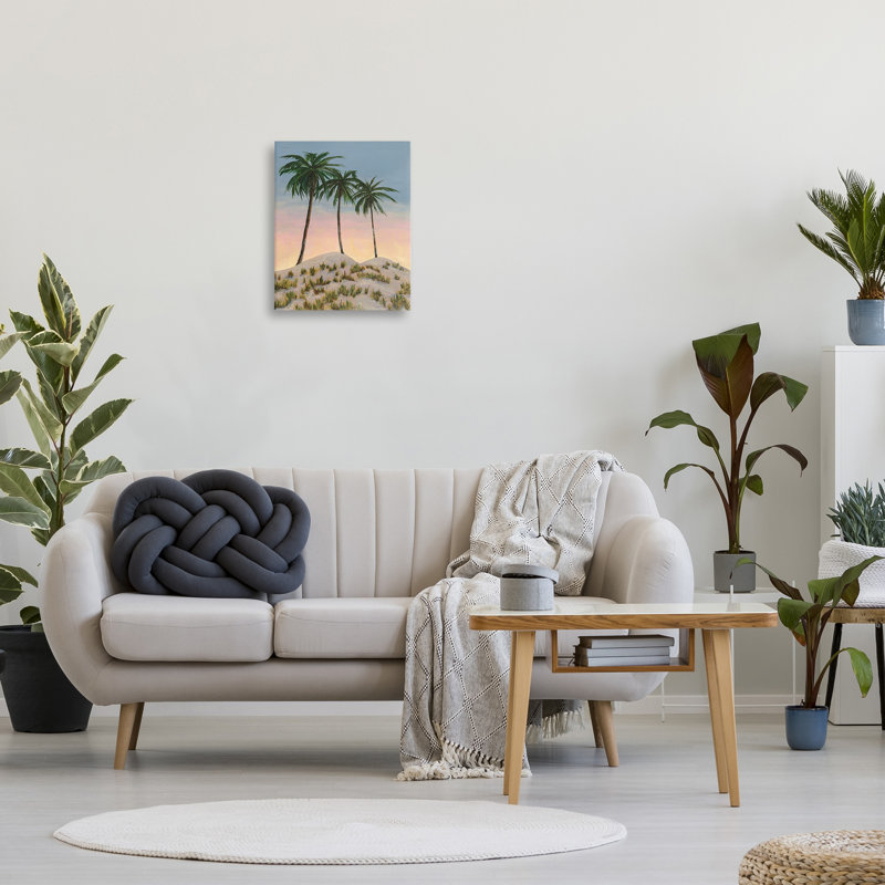 «Palm Trees on Hill» par Michael Willett, H 20 po x l 16 po
