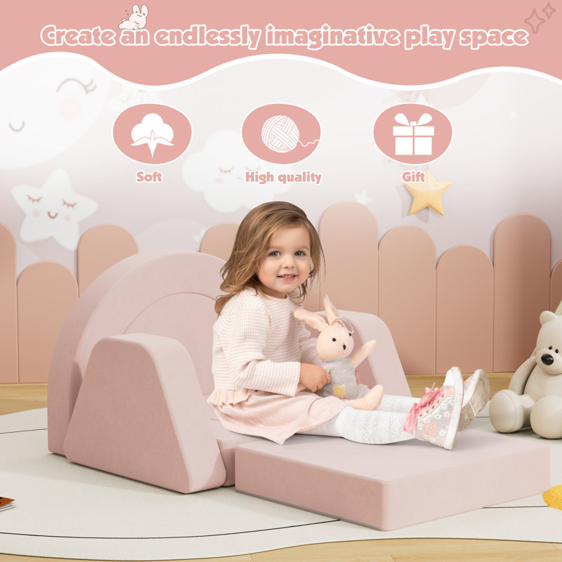Children's Sofa / Sectional, Pink