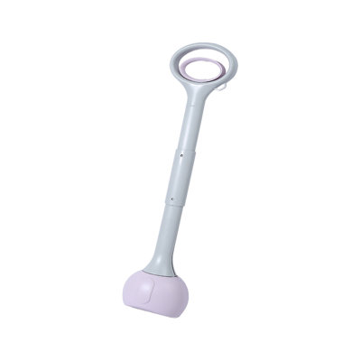 Cuillère pliable pour chien avec poignée longue, mauve
