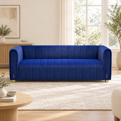 Roswitha 81.3 " Velvet Sofa