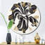 Horloge murale noire et blanche-93379917