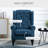 Button-Tufted Accent Chair With High Wingback
