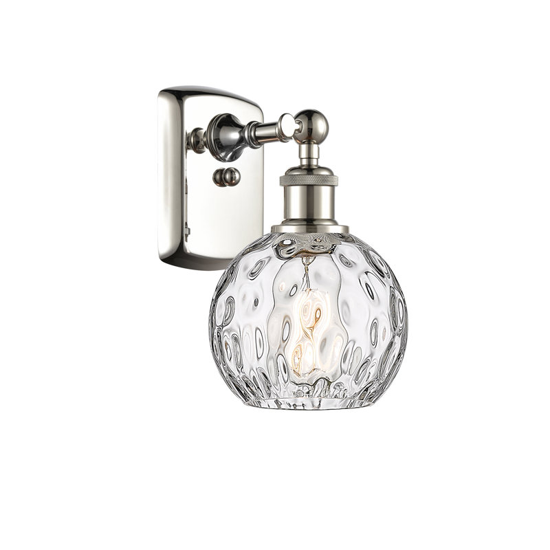 Shauna Armed Sconce, No Bulb Included, Polished Nickel