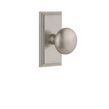 Grandeur Carré Plate Single Dummy with Fifth Avenue Door Knob