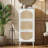 Rattan Panel 3 Flip-Drawer Shoe Cabinet 21.26" W-1786660915