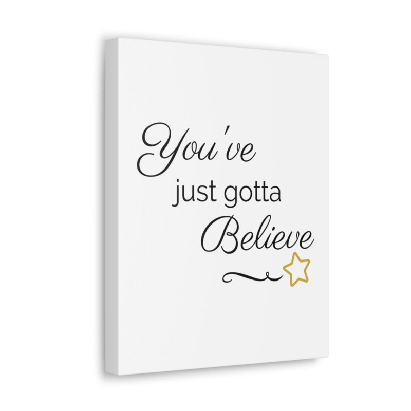 Wrapped Canvas Textual Art, 16" H x 12" W x 1.25" D