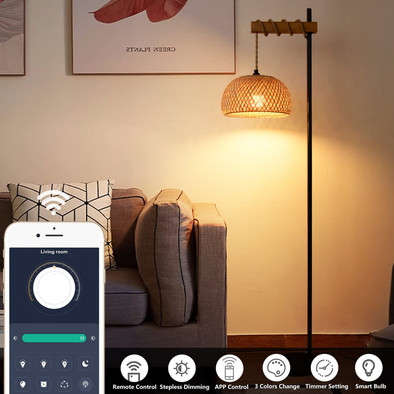 Adeodata 165.1cm Swing Arm Floor Lamp