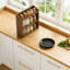 Étagère à épices en bambou à 3 niveaux, support mural ou tablette autoportante pour comptoir de cuisine, garde-manger et rangement de salle de bain-116674918