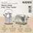 Haden Heritage 2 Slice Wide Slot Toaster & Electric Water Kettle, Steel & Copper