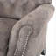 Fauteuil inclinable avec accoudoirs roulés gris brun Accents