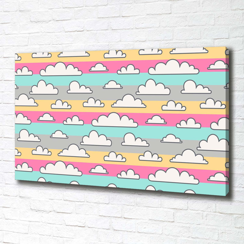 Cloud 1 Piece Wrapped Canvas Wall Art