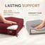 Coussin de banquette sur mesure de 7,6 cm de haut avec double passepoil et 2 attaches, idéal pour une banquette près d'une fenêtre, une banquette de salle à manger, une entrée ou un coin repas.-2001452026-2001451960
