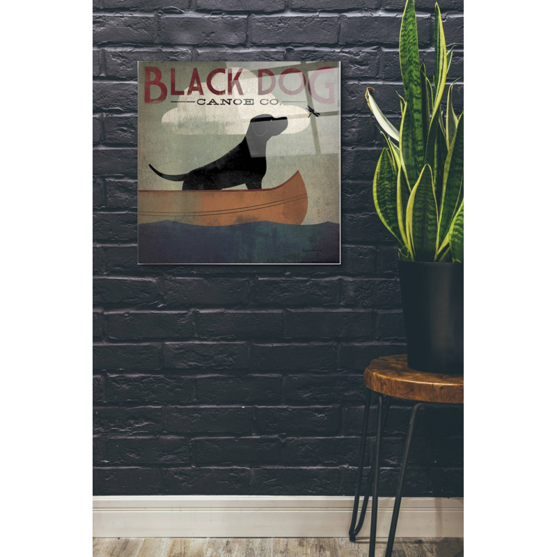 «Black Dog Canoe» par Ryan Fowler - impression non encadrée, H 24 po x l 24 po x P 0,2 po