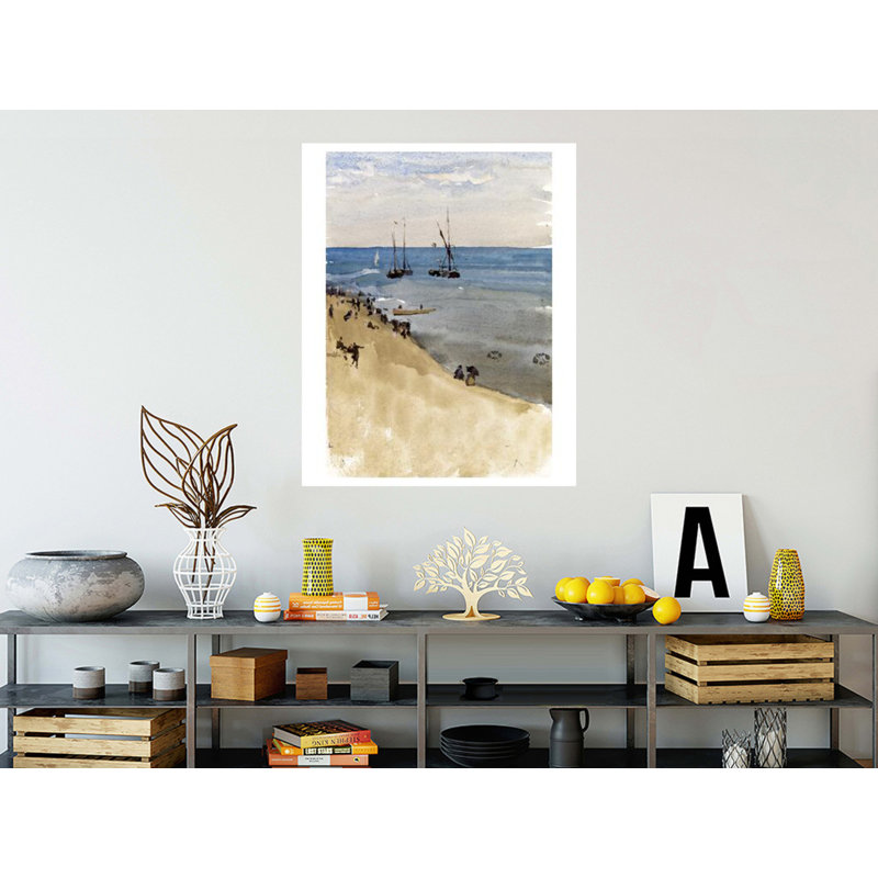 «The Bright Sea Dieppe» par James McNeill Whistler - Estampe numérique, H 40 po x l 32 po