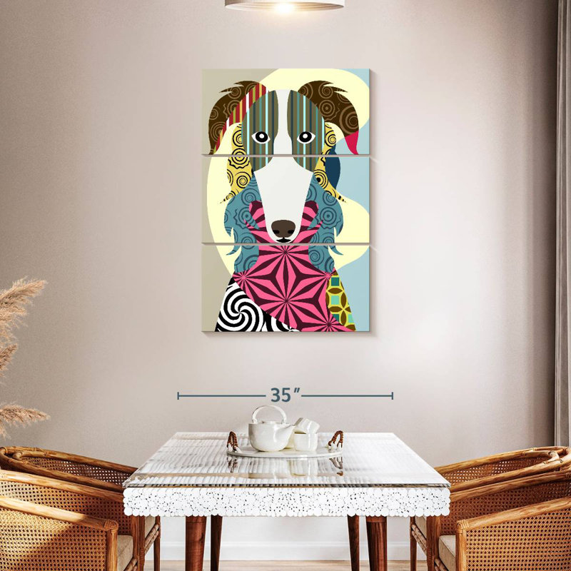 Brampt Borzoi Russian Wolfhound, 45" H x 28" W
