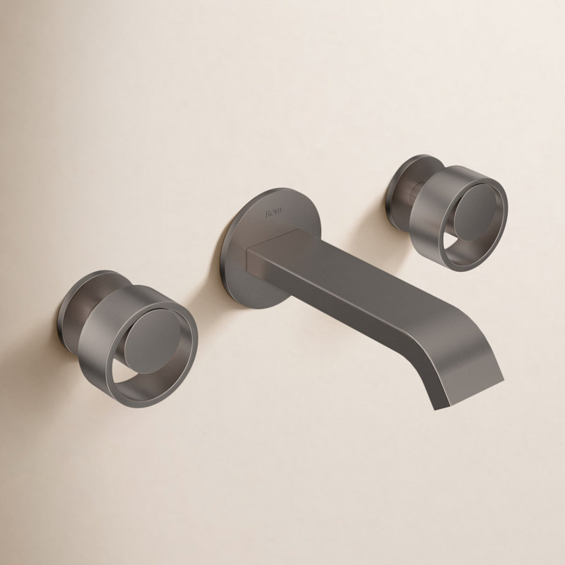 Eclissi™ Wall Mounted Bathroom Faucet, Satin Nickel