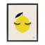 «Lemon with Eyelash», art mural encadré flottant par Jessica Beck-978377008-982895748