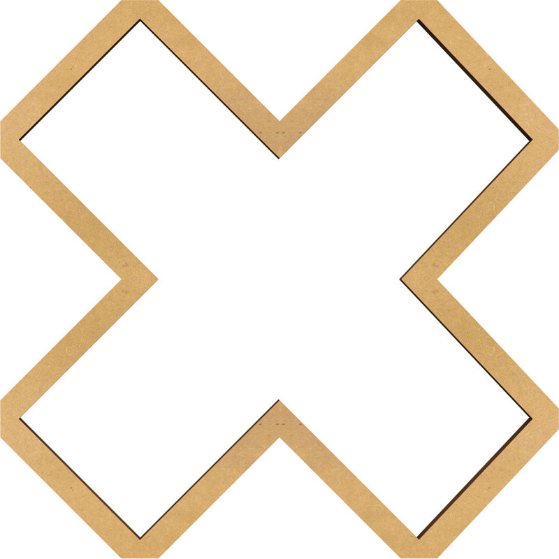 Panneaux muraux décoratifs en bois Fowler, Bois jaune, H 11 3/8 po x l 11 3/8 po x P 1/4 po