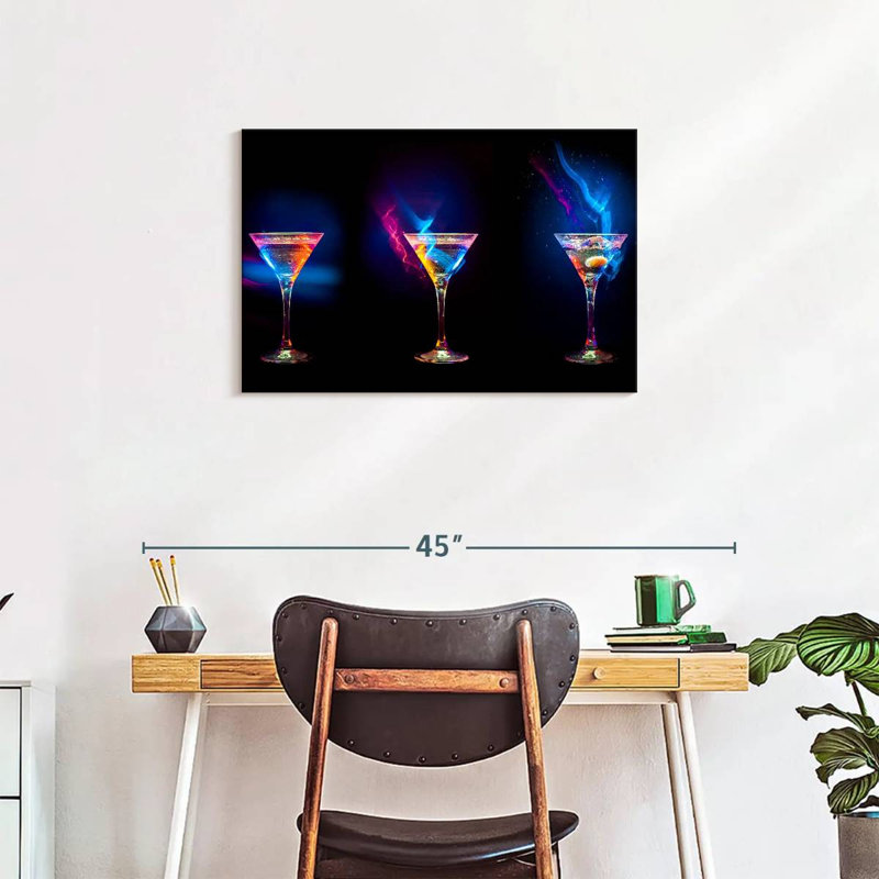 Yarlin flamboyant cocktails, H 20 po x l 30 po