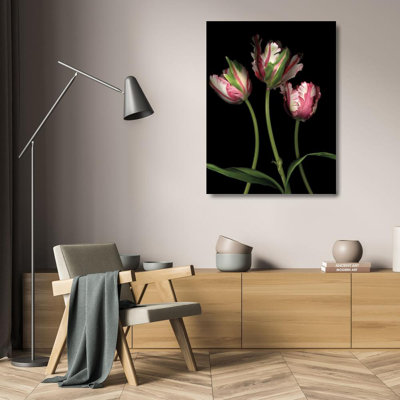 Red Barrel Studio® Levine, Andrew Gallery Wrapped Canvas Art Titled: Parrot Tulips II