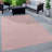 Rectangle Solid Color Machine Made Flatweave Polypropylene Indoor / Outdoor Area Rug in Pink-817123488