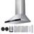 30" Wall Mount Range Hood Ceiling Mount Vent 800CFM Gesture & Touch Control