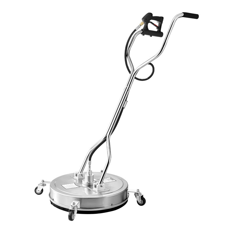 Nettoyeur de surface à haute pression de 56 cm (22 po), accessoires en acier inoxydable avec 4 roues, pression maximale de 4 500 PSI, raccord rapide 3/8, 2 buses de pulvérisation, double poignée, pour béton, terrasse et trottoirs