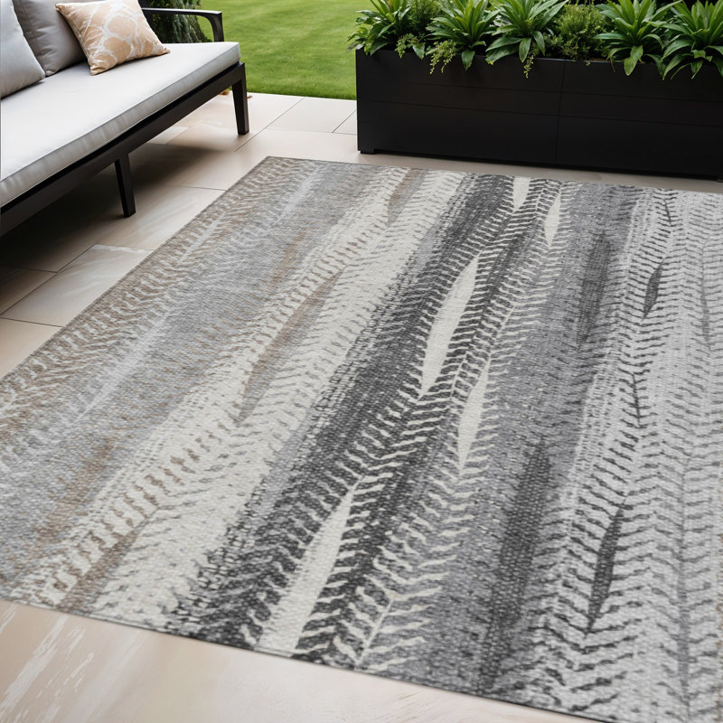 Tapis lavable intérieur / extérieur 5 pi x 8 pi ivoire