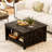 Torron Lift Top Farmhouse Coffee Table with Storage,Wood Cocktail Table-780679327