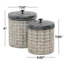 Ensemble de 2 pots en métal brun intérieur / extérieur Lomita