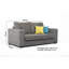Berthella 3 Seater Fabric Sofa