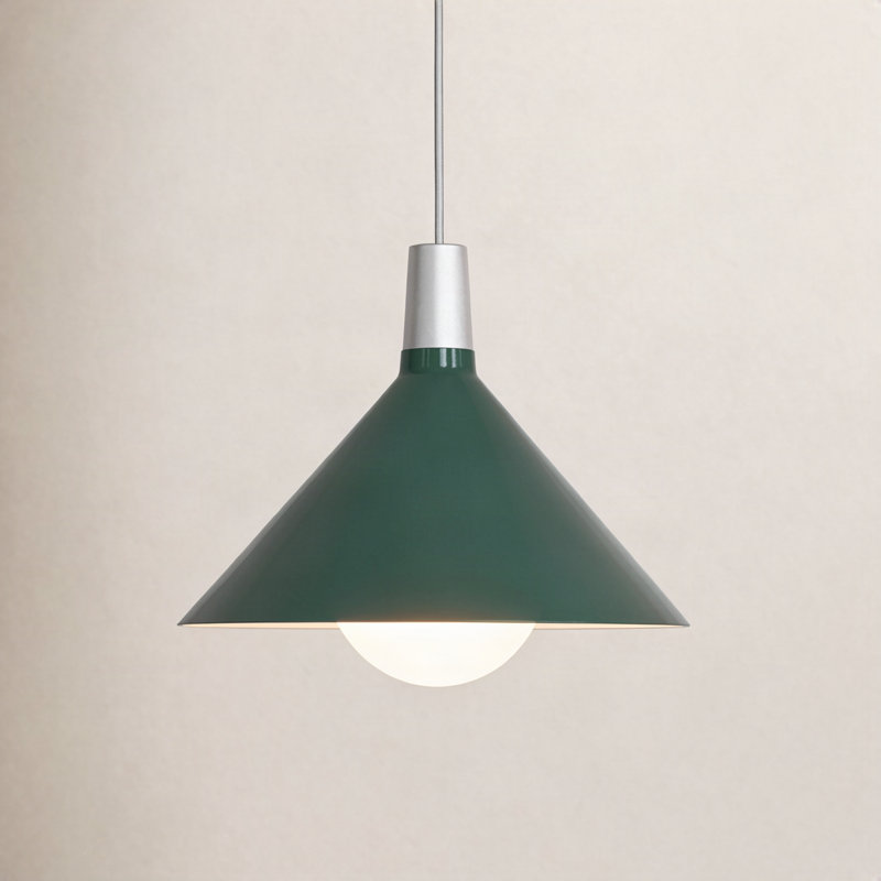 Luminaire suspendu moyen en aluminium anodisé Bower, Vert