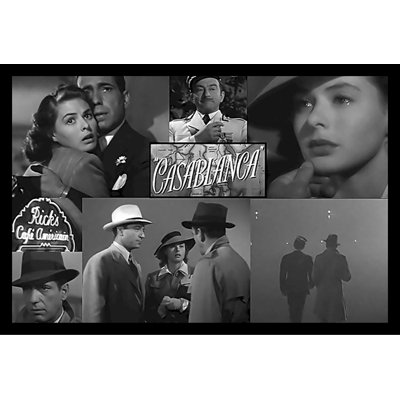 " Casablanca Collage Bogart Bergman Henreid "