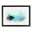 Boat in Hallstatt Austria in Abstract - Picture Frame Graphic Art Print-55679470-55679472