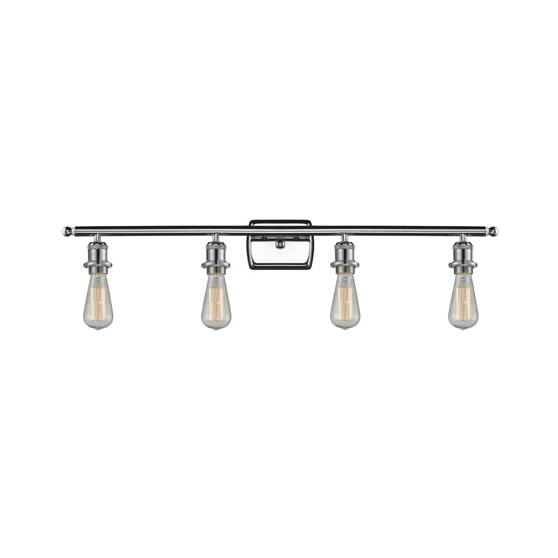 Orrwell 4 - Light Dimmable Vanity Light, 6 Watt Vinage LED Bulb, Polished Chrome