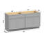 Base de meuble-lavabo double 60 po seulement-106891030