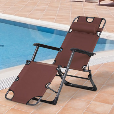 Méridienne de piscine extérieure en métal Oxford 120 ° / 180 °