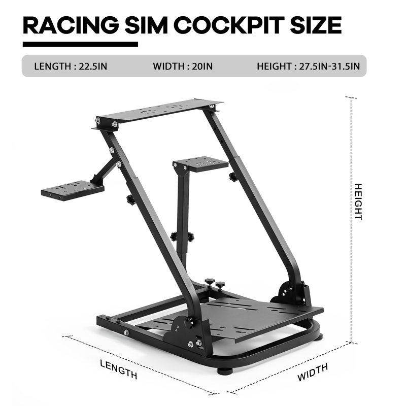 Anman G29 Steering Wheel Stand Fit Logitech G920 Xbox Sim Racing Wheel Stand, Not Include Steering wheel & Wheels & Pedals and Shifter Handbrake
