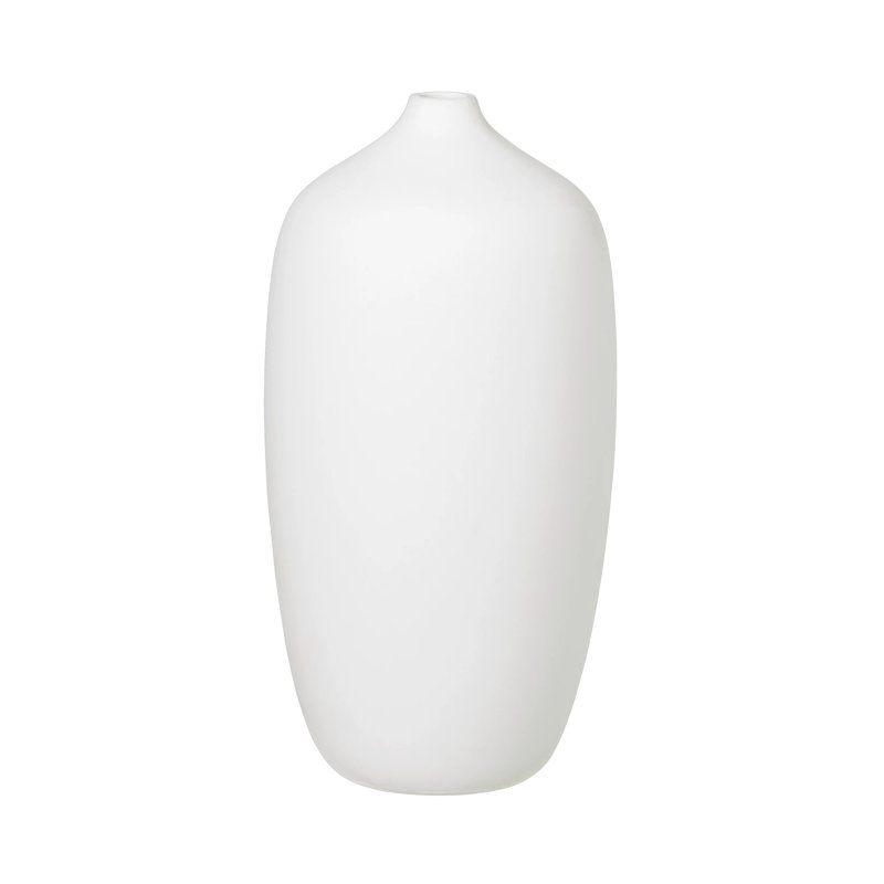 Ceola Ceramic Table Vase, White