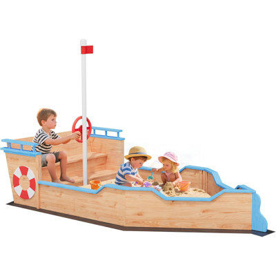 Bac à sable en bois Pirate Ship