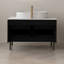 36 inch Bathroom Vanity, Freestanding or Wall Mounted with Ceramic Integrated Sink & Soft-Close Drawers