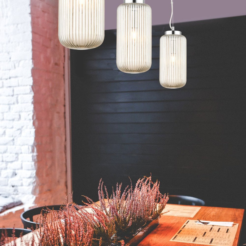 Bravo 1 - Light Polished Chrome Jar Pendant