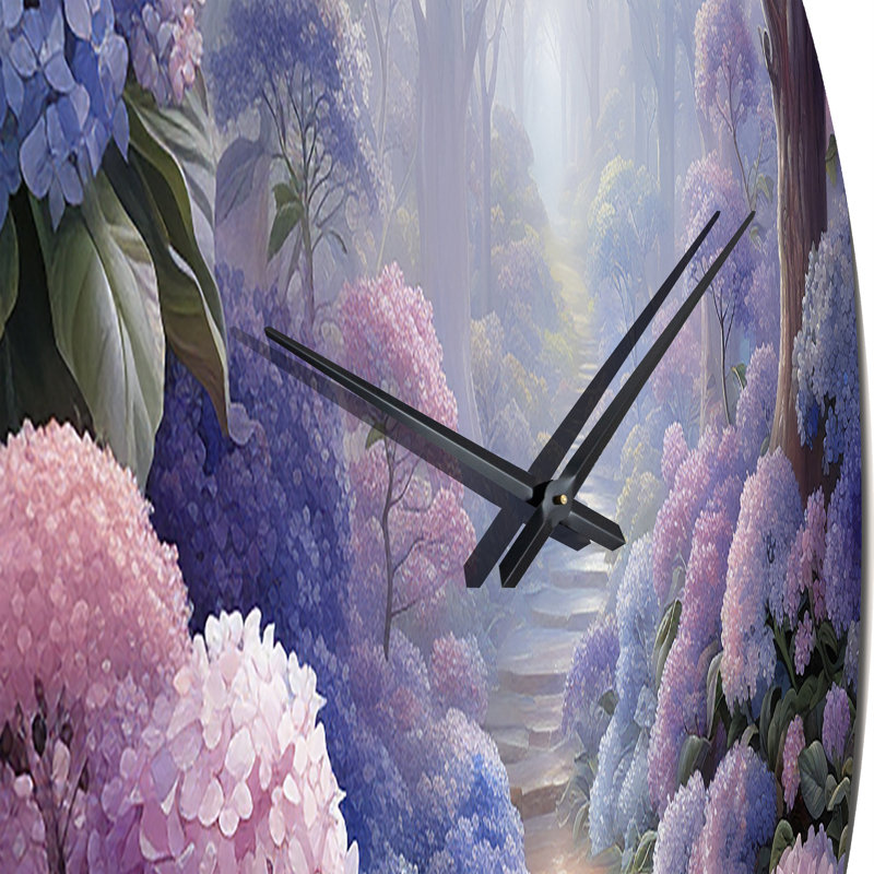 Daejuan - Horloge murale florale, Grand