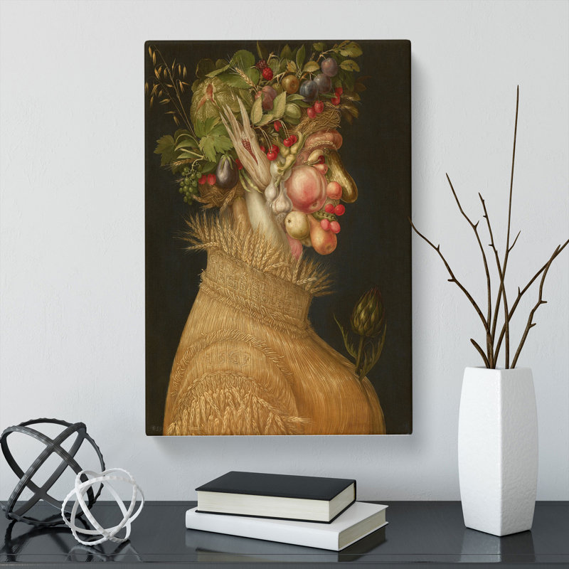 Summer by Giuseppe Arcimboldo - Wrapped Canvas, 40cm H x 35cm W x 3cm D