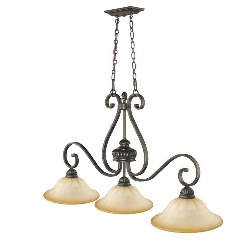 Bunton 3 - Light Leather Crackle Pendant