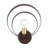 Maubray Steel Armed Sconce-429034294
