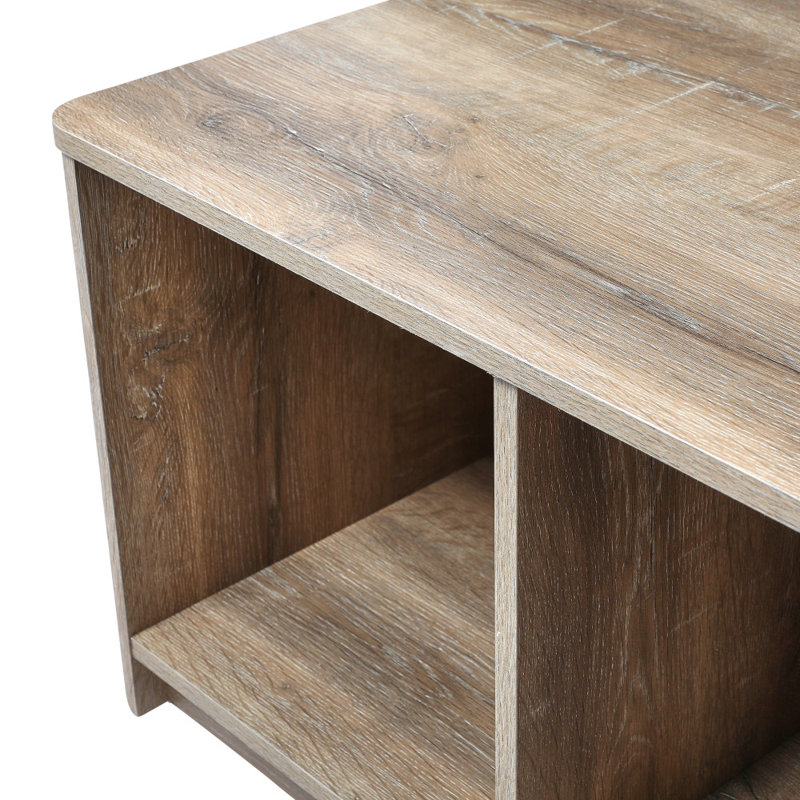 Table basse Radius avec 4 compartiments de rangement carrés