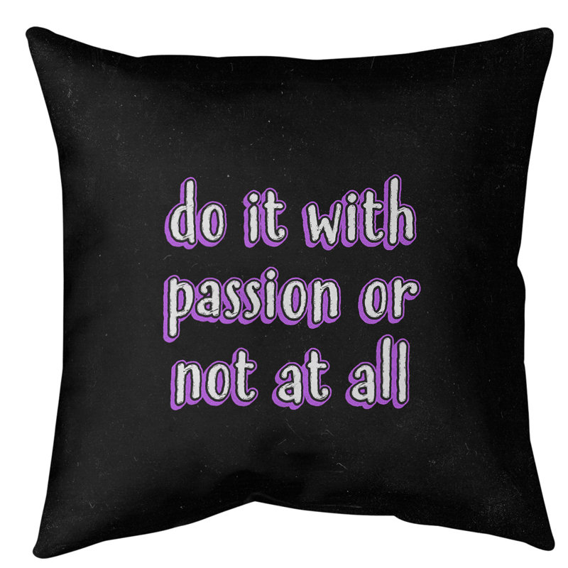Coussin de sol inspiration passion, H 40 po x l 40 po, Violet