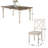 Cierra Four Leg Dining Set-262813567-263328733